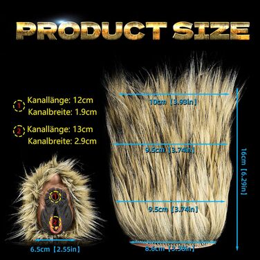 Реалістичний мастурбатор з анатомічною вагіною та анальним тунелем (для чоловіків)