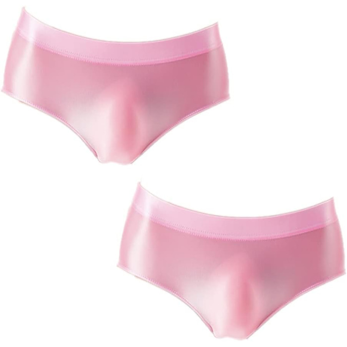 Сексуальна спідня білизна Suer Code для чоловіків: 6 шт. з нейлону, м'які, дихаючі труси (M, 2 шт. рожеві)