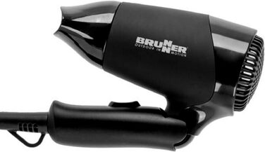 Компактний дорожній фен для автомобіля BRUNNER 7202818N Monsun, 12V, складаний, чорний
