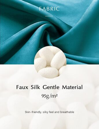 Халат жіночий довгий/короткий однотонний мереживний, шовковий сатин, кімоно, для дому, літній, BABEYOND, універсальний розмір (єдиний розмір, блакитний павич)