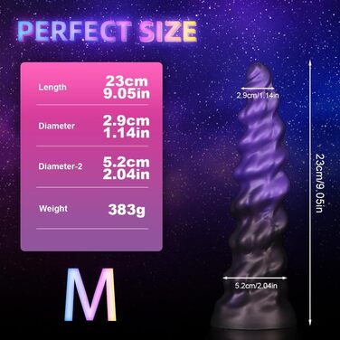 Анальний плаг з силікону Kuaecr - спіральний, з різьбою, для чоловіків та жінок