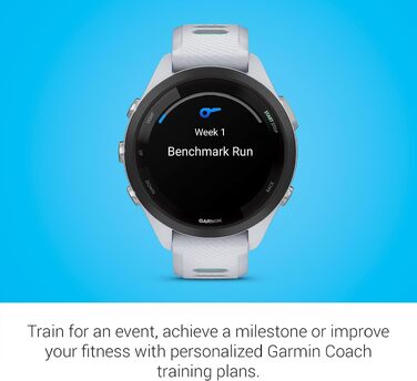 Спортивний смарт-годинник Garmin Forerunner 265S AMOLED, 42 мм, Whitestone/Neo Tropic — для бігу та тренувань