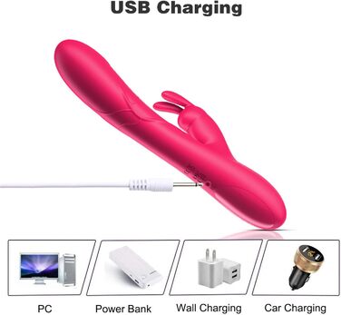 Вібратор для жінок Klitoris та G-точка, Rabbit Silikon, 10 режимів, для пар, фіолетовий