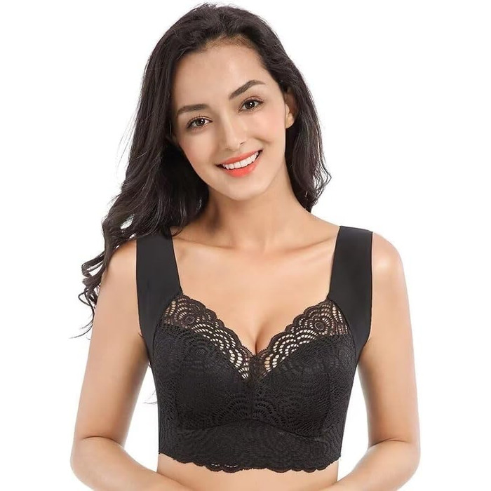 SWZEC Comfit™ Оригінальний бюстгальтер з пуш-ап, комфортний та підтримуючий (5XL, чорний)