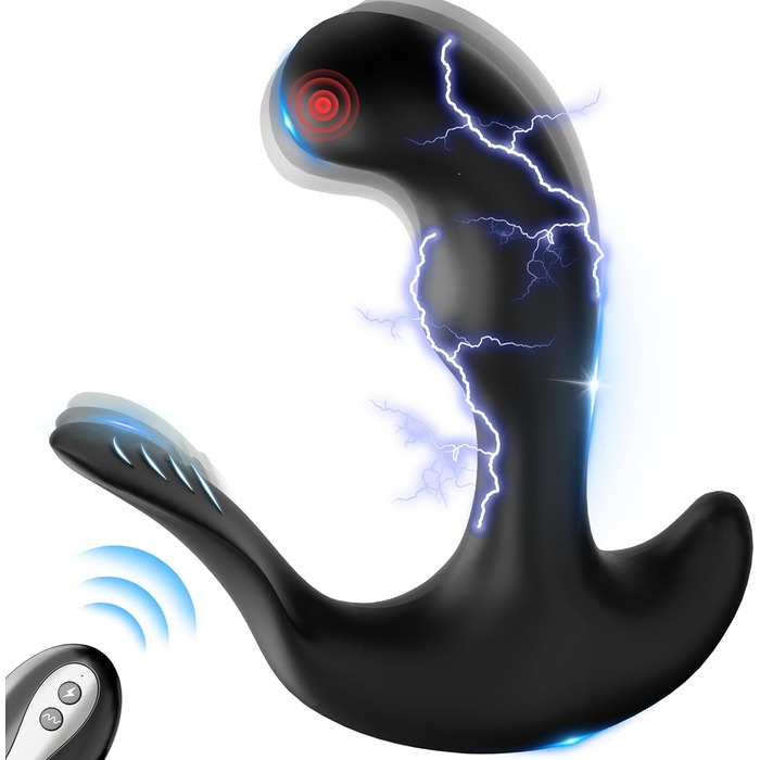 Вібратор для простати - анальний вібратор з 5 імпульсів та 10 вібрацій для чоловіків та жінок. Іграшки для анального сексу, парні іграшки.