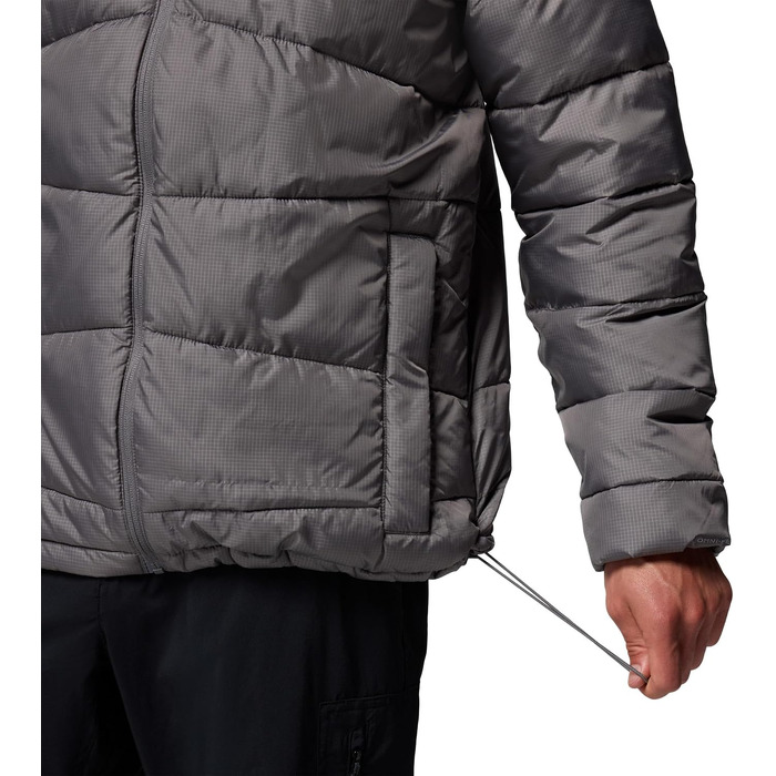 Чоловіча зимова куртка-пуховик Columbia Fiveile Butte™ II з капюшоном, City Grey, розмір XL