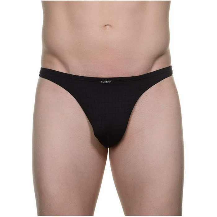 Bruno Banani Checkline 2.0 String Doppelpack M Black Checked – чоловічі труси-бразильяно