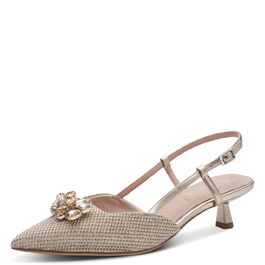 Жіночі босоніжки Tamaris Slingpumps з відкритим носком, комбіновані (текстиль/синтетика), колір Pearl Glam, розмір 39 EU