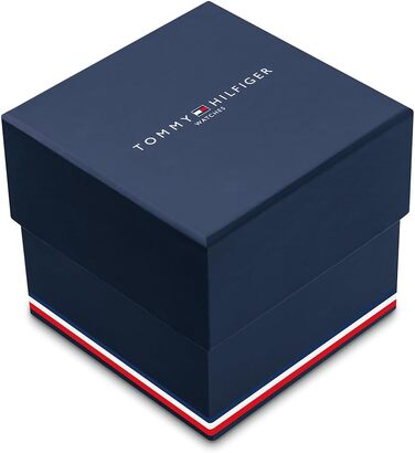 Чоловічий кварцовий годинник Tommy Hilfiger з багатофункціональним циферблатом, сталевим мілланським плетінням та шкіряним ремінцем, чорний