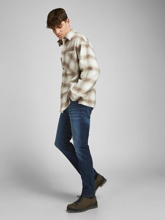 Чоловічі джинси Jack & Jones JJICLARK Regular Fit синього кольору, денім