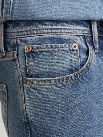 Чоловічі джинси Jack & Jones JJIALEX Baggy Fit синього кольору, денім