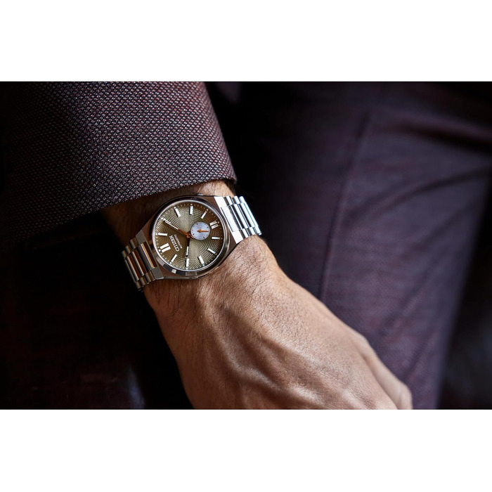 Чоловічий наручний годинник Citizen Analog Automatik (32027967) коричневого кольору