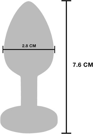 Вібруючий металевий анальний пробка Toyjoy S