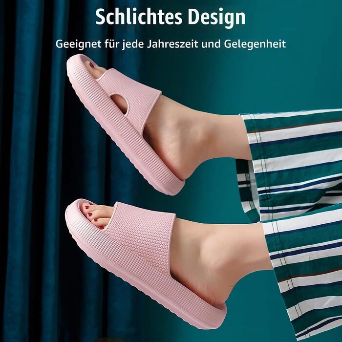 Ортопедичні капці Orthoslipper Original Wolkenschuhe з товстою м'якою підошвою, рожеві (розмір 42/43 EU)