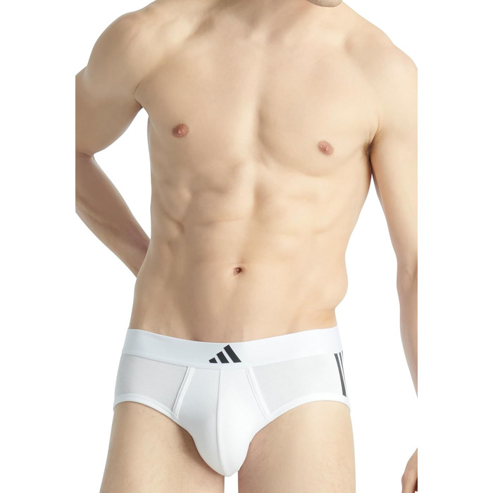 Труси чоловічі Adidas Basic 4 шт. (Білий / Чорний, M)