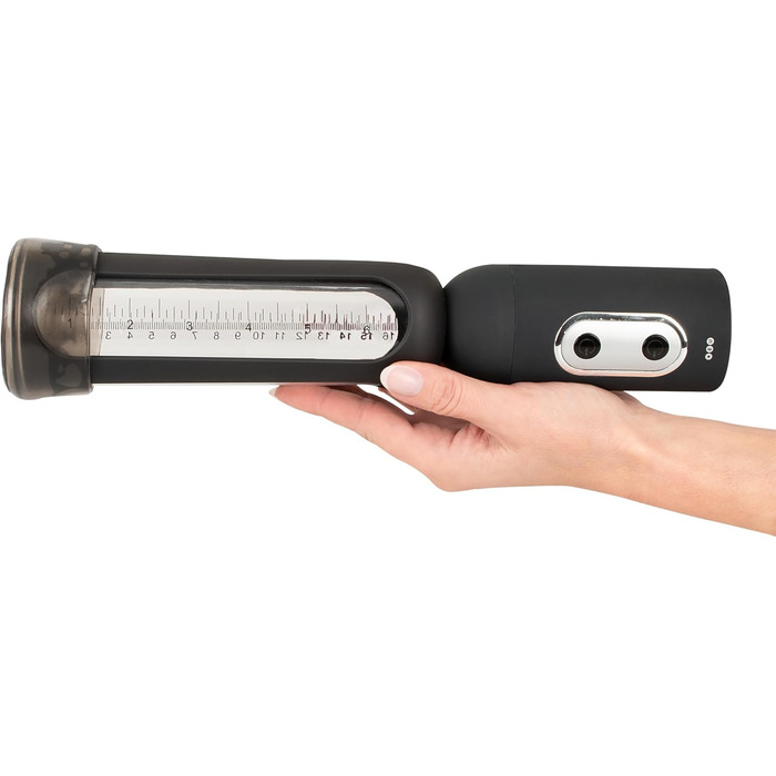 Насос для ерекції Orion - інтенсивний вакуумний насос для чоловіків, для тренування потенції, симуляції орального сексу, перезаряджається, прозорий/чорний (з повним авто режимом)