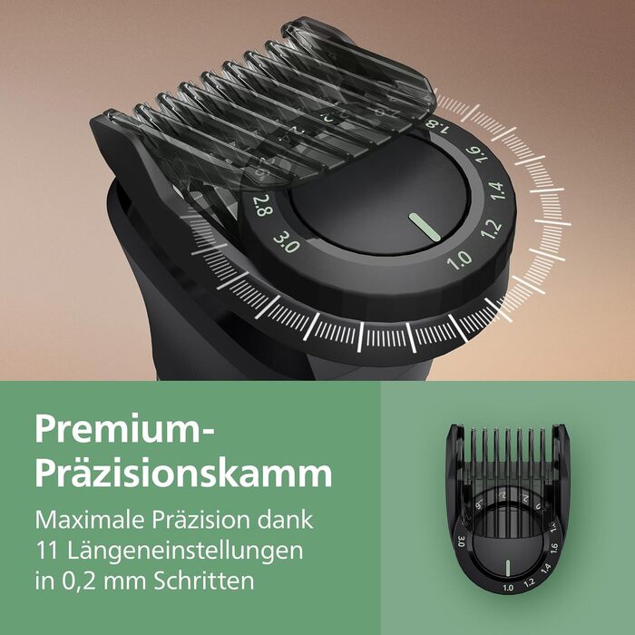 Універсальний тример Philips Multigroom Series 7000 MG7961/15 17-в-1 для обличчя, волосся та тіла, металеві леза, 26 налаштувань довжини (0,5-20 мм)