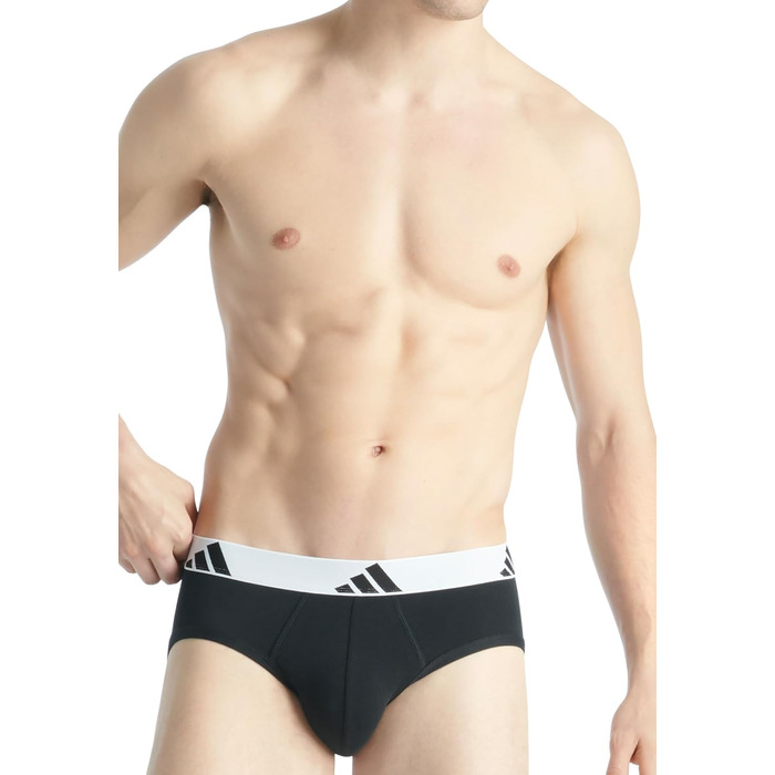 Труси чоловічі Adidas (3 шт. в упаковці) (XXL, чорний 006)