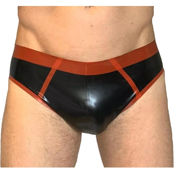 Чоловічі латексні шорти ABWL: стильні труси з натурального латексу, Cosplay, клубний одяг, чорний колір, розмір M