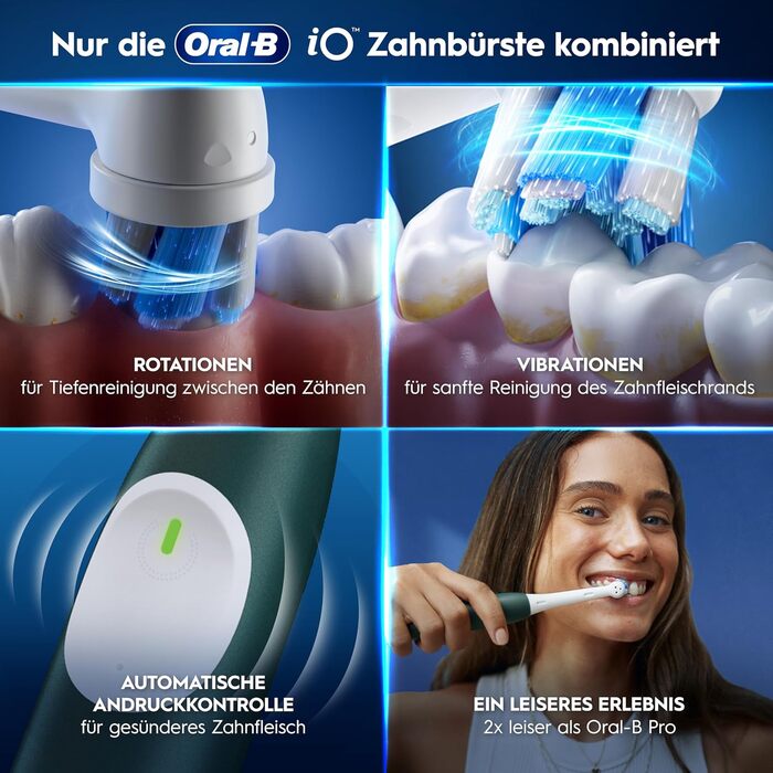 Електрична зубна щітка Oral-B iO Series 2, рожева, 3 режими чищення, з дорожнім футляром та 1 додатковою насадкою
