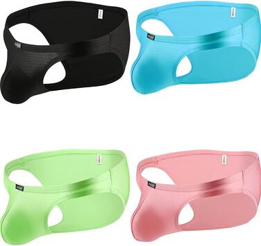 Слідки чоловічі iKingsky з великим кишеньком, сексуальні, обтислі, для чоловіків (L, 4 шт.)