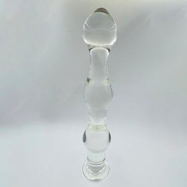 Скляний анальний дildo ScreaAss 31 см XXL з анальними кульками, 48/52/58 мм, для чоловіків та жінок