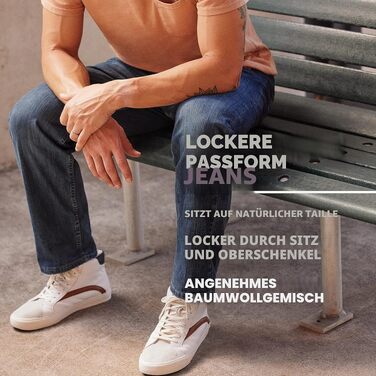 Чоловічі джинси Wrangler Authentics Relaxed Fit, темно-сірий колір (Dunkel Stonewash)
