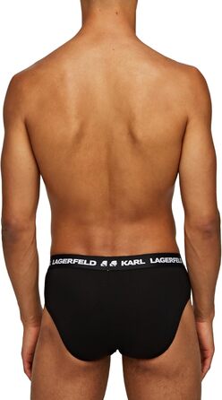 Чоловіча футболка Karl Lagerfeld з логотипом (X3), чорна (S, чорний/білий/сірий)