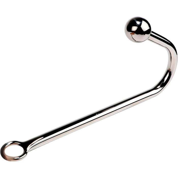 Анальний плаг-кулька 30 мм з металевим гачком для дорослих. Іграшки для БДСМ.