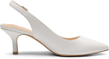 Жіночі туфлі-човники Dream Pairs Slingback на підборах, білі, екошкіра (PU), розмір 39 EU