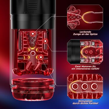 Електричний мастурбатор для чоловіків з вібрацією та функцією ковзання - стимулятор пеніса, секс-іграшка