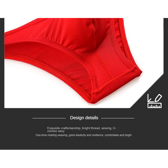 Чоловіча нижня білизна Faringoto: G-String, Bikini String, Tanga, низька посадка, чорний, розмір M