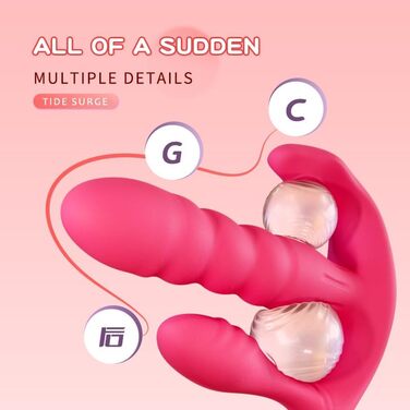 Вібратор для жінок LZYLWC з 10 режимами - вібратор клітора та G-точки, анальний вібратор, силікон, преміум-якість