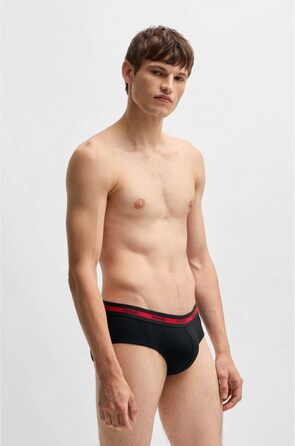 Чоловічі труси Hugo (XL, чорний) з логотипом Triple Planet, 3 шт. з бавовни