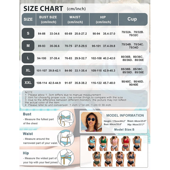 Бікіні жіночий комплект Nadeer: сексуальний V-подібний виріз, push-up, двочастинний, висока талія, рожевий, квітковий принт