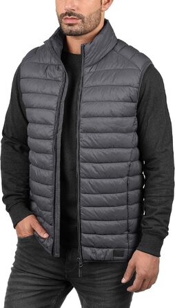 Чоловіча стібана жилетка Blend BHNille Outdoor темно-сірого кольору (Ebony Grey), розмір 3XL