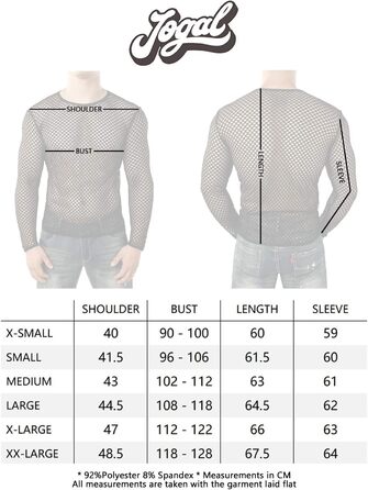 Чоловіча футболка JOGAL з довгим рукавом з мережива, прозора, військово-зелена (XXL, білий)