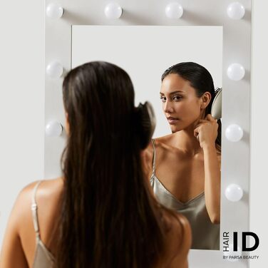 Масажна щітка для волосся PARSA Beauty Hair ID проти випадіння та ламкості волосся, Metallic beige