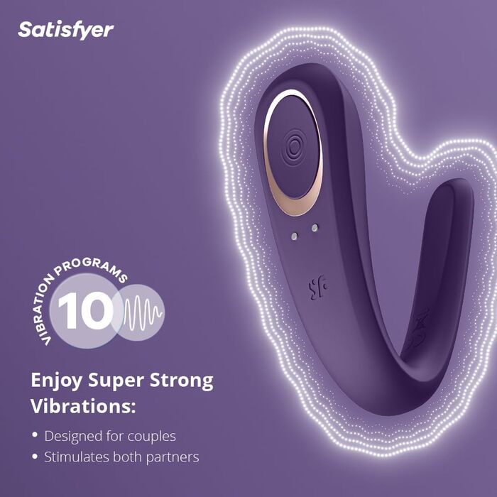 Satisfyer Paar-Vibrator: вібратор для пар | Іграшка для дорослих з медичного силікону | Стимулятор для жінок та чоловіків