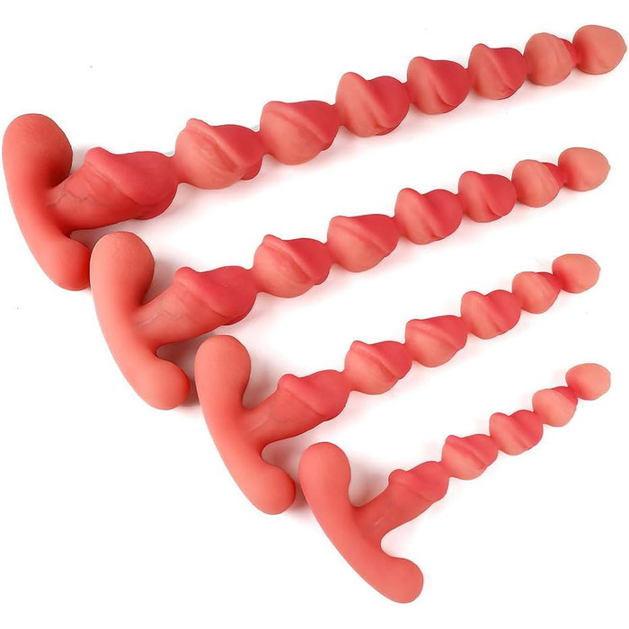 Анальний дildo з силікону NAIXBTY з набором кульок для ануса (5/6/7/8) - для чоловіків та жінок