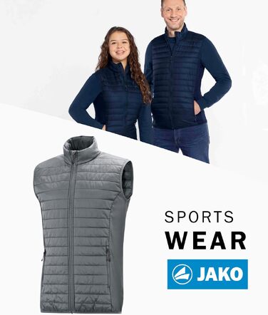 Чоловічий утеплений жилет JAKO Corporate Teamwear з еластичними вставками, сірий (XXL)