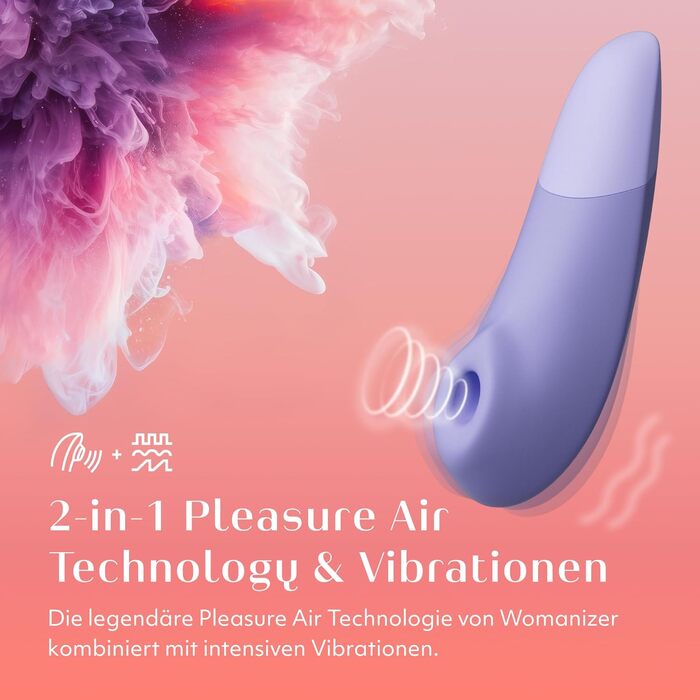 Womanizer Enhance 2 в 1: вібратор клітора та соска-стимулятор | Водонепроникний, акумуляторний | Іграшка для дорослих, фіолетовий