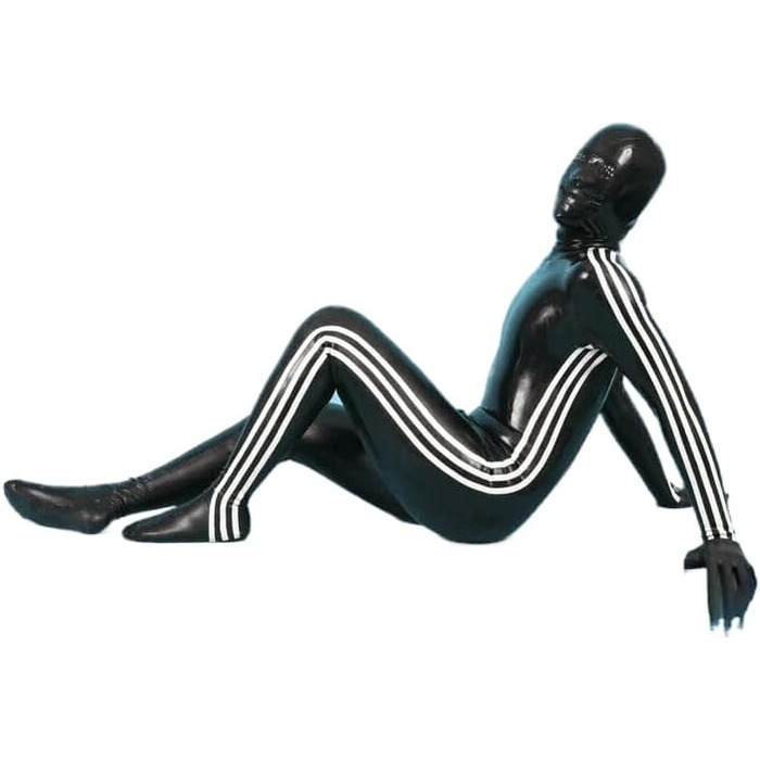 Боді з латексу для чоловіків GAYLOP, сексуальний костюм, без спинки, на блискавці, індивідуальний колір M