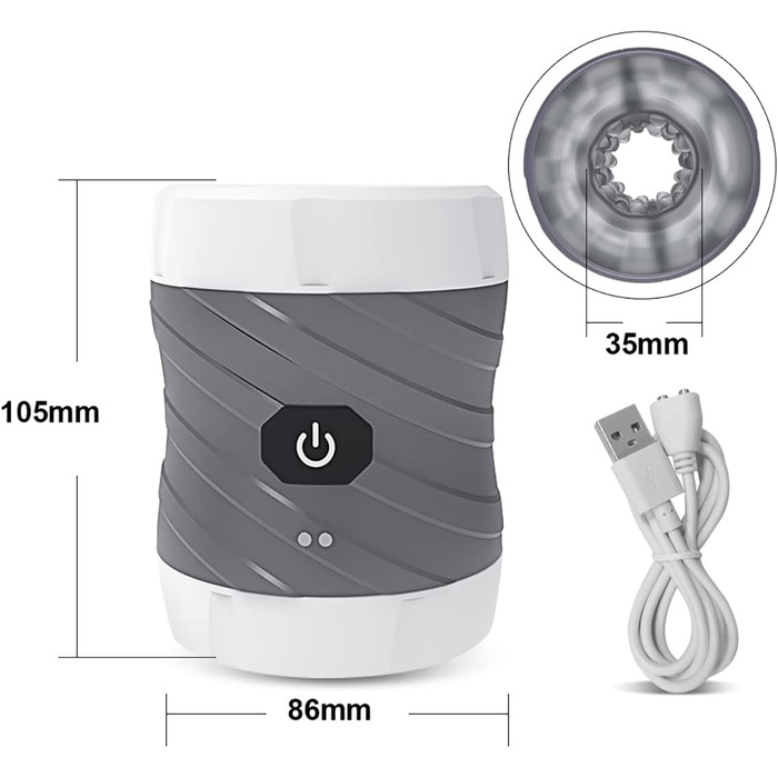 Електричний секс-іграшка для чоловіків JFRong - вібратор-чаша з 12 режимами, автоматичний, для мастурбації, тренування пеніса