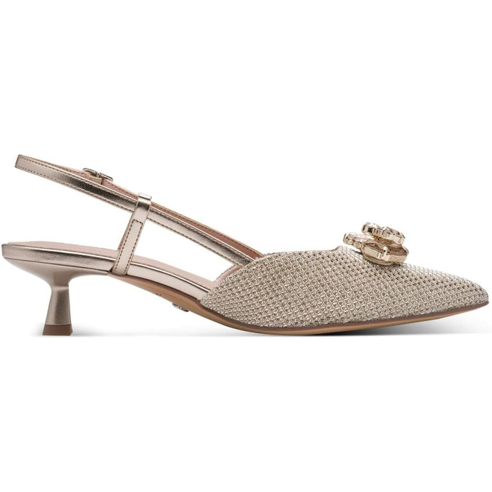 Жіночі босоніжки Tamaris Slingpumps з відкритим носком, комбіновані (текстиль/синтетика), колір Pearl Glam, розмір 39 EU