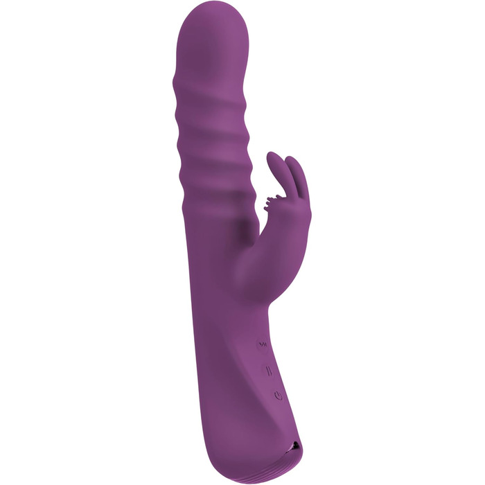 Вібратор для тіла JAVIDA Rabbit Vibe - 10 режимів, стимулятор клітора, 12.8-13.3 см, фіолетовий
