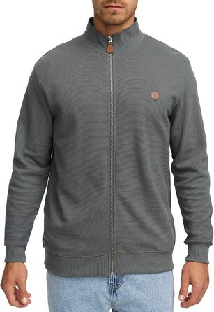 Чоловічий кардиган Indicode INGuadalupe з 100% бавовни, сірий (Castor Gray), розмір M