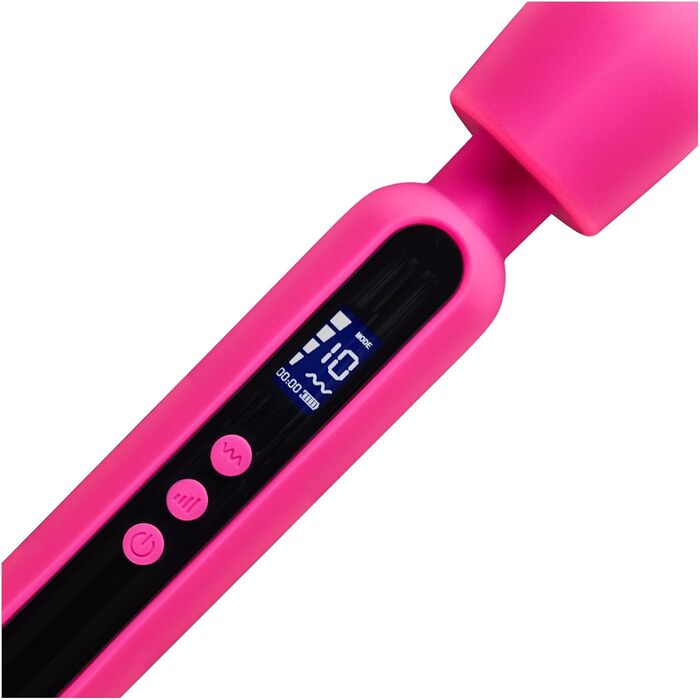 Вібратор 'THE ROCK XL' 23,5 см з дисплеєм - Масажер для жінок з преміум-силікону. Іграшки для дорослих, для пар, дildo, Magic Wand Pink