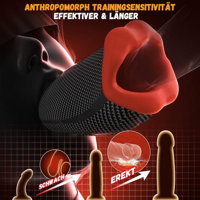 Вібратор для чоловіків Tagnaff Neu з набором, 9 функцій: стукіт, облизування, вібрація. Іграшка для соло-мастурбації з пультом керування.