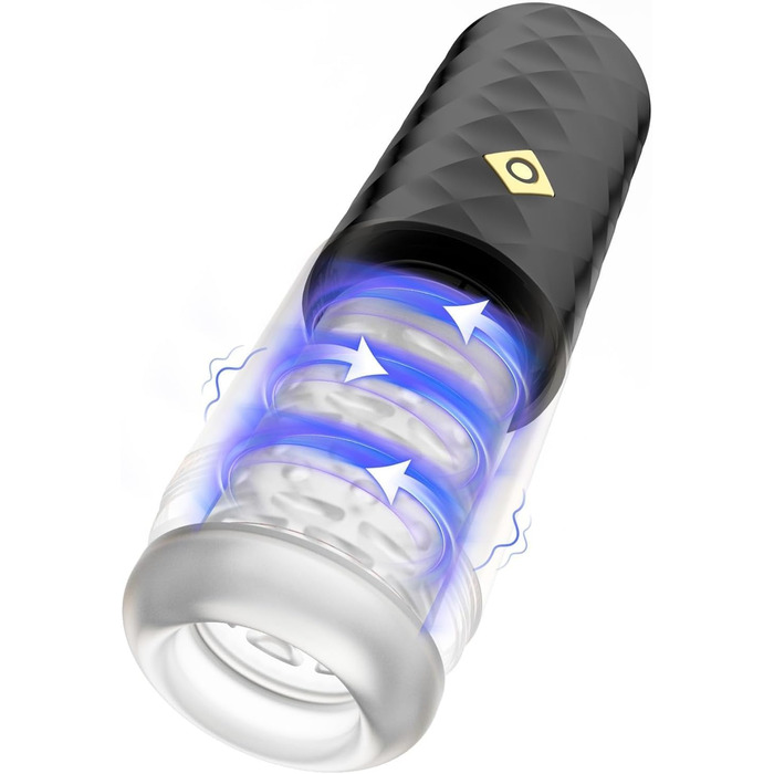 Іграшки для чоловіків: мастурбатор з 6 реалістичними голосами, 7 частотами, 4D текстурою, 380 вібрацій/хв, дискретна упаковка